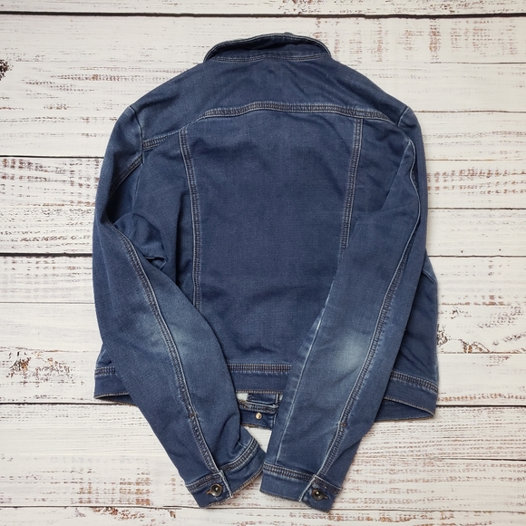 Parasuco cropped stretch jean jacket Size Large - Picture 4 of 9